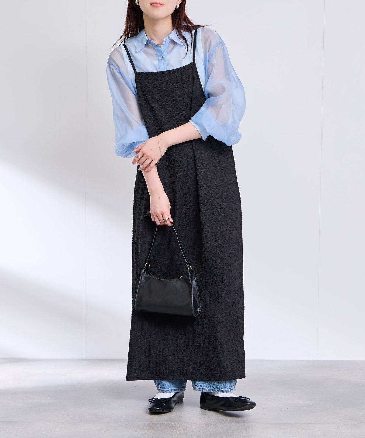 Free Nature 楊柳キャミワンピース レディース