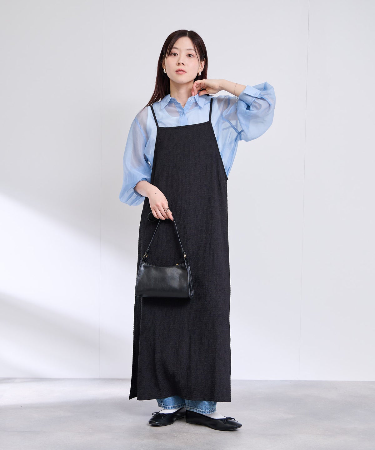 Free Nature 楊柳キャミワンピース レディース