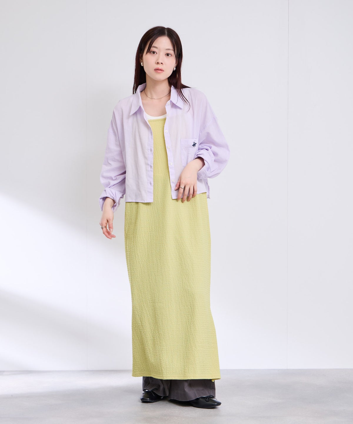 Free Nature 楊柳キャミワンピース レディース