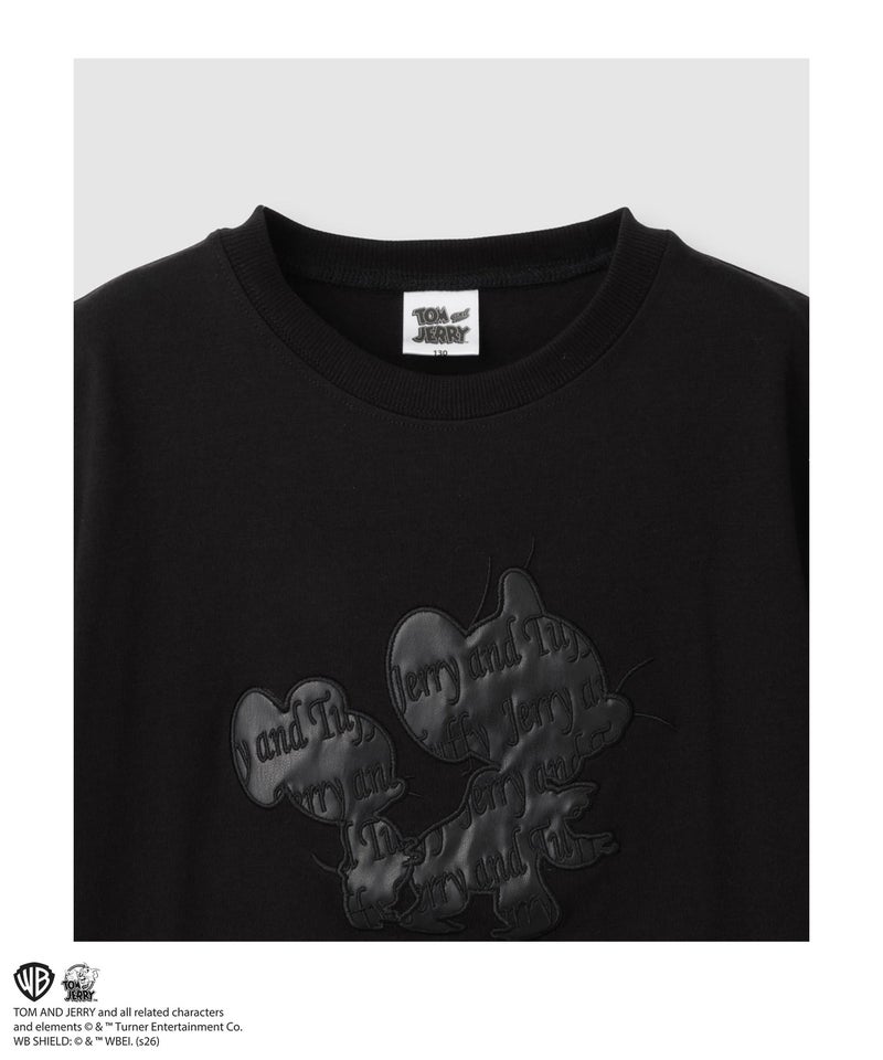 Tom and Jerry アップリケ刺繍Tシャツ キッズ メール便 対応商品商品画像-3