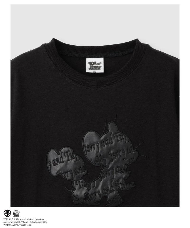 Tom and Jerry アップリケ刺繍Tシャツ キッズ メール便 対応商品商品画像-9