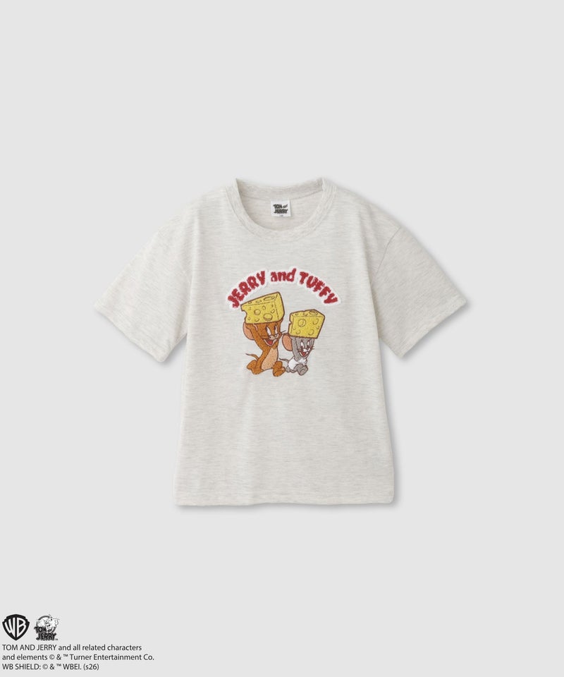 Tom and Jerry サガラ刺繍Tシャツ キッズ メール便 対応商品商品画像-1