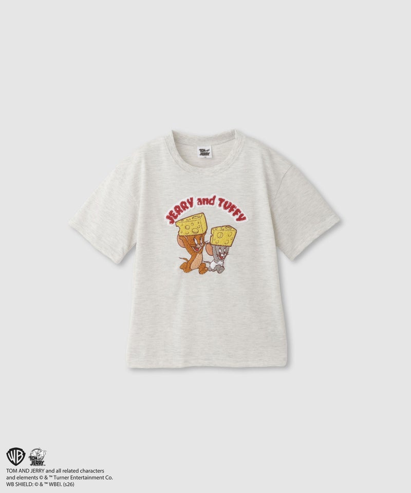 Tom and Jerry サガラ刺繍Tシャツ キッズ メール便 対応商品商品画像-1