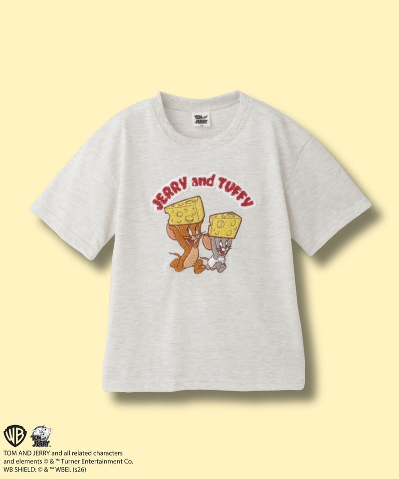 Tom and Jerry サガラ刺繍Tシャツ キッズ メール便 対応商品商品画像-1