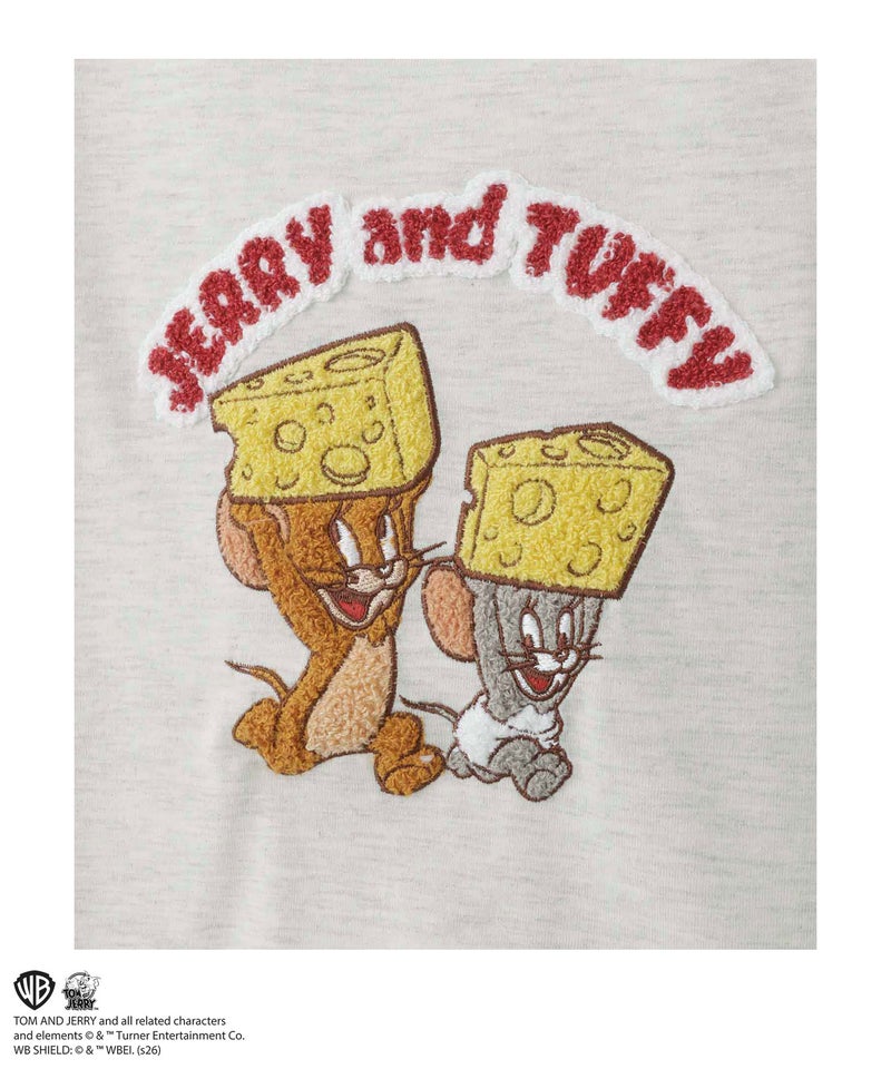 Tom and Jerry サガラ刺繍Tシャツ キッズ メール便 対応商品商品画像-4