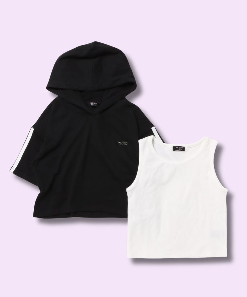 RICH MIX パーカー×タンクトップアンサンブル キッズ商品画像-1
