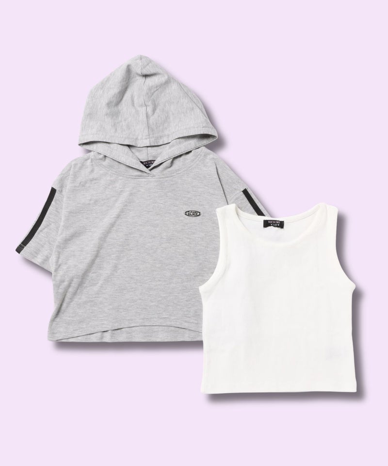 RICH MIX  パーカー×タンクトップアンサンブル キッズ商品画像-2