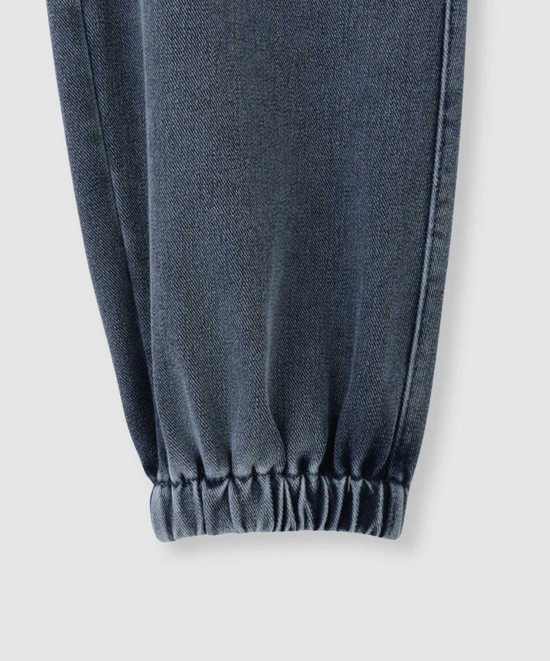 NAVY  SARARI ニットデニム ベーカーポケット ジョガーパンツ 冷感 ストレッチ性 キッズ商品画像-6