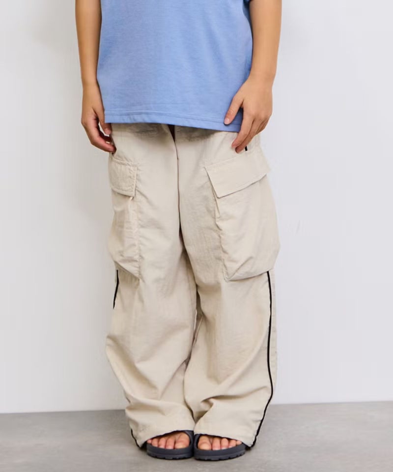 NAVY  ナイロンカーゴパンツ キッズ商品画像-1