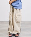 NAVY ナイロンカーゴパンツ キッズ商品サムネイル-5
