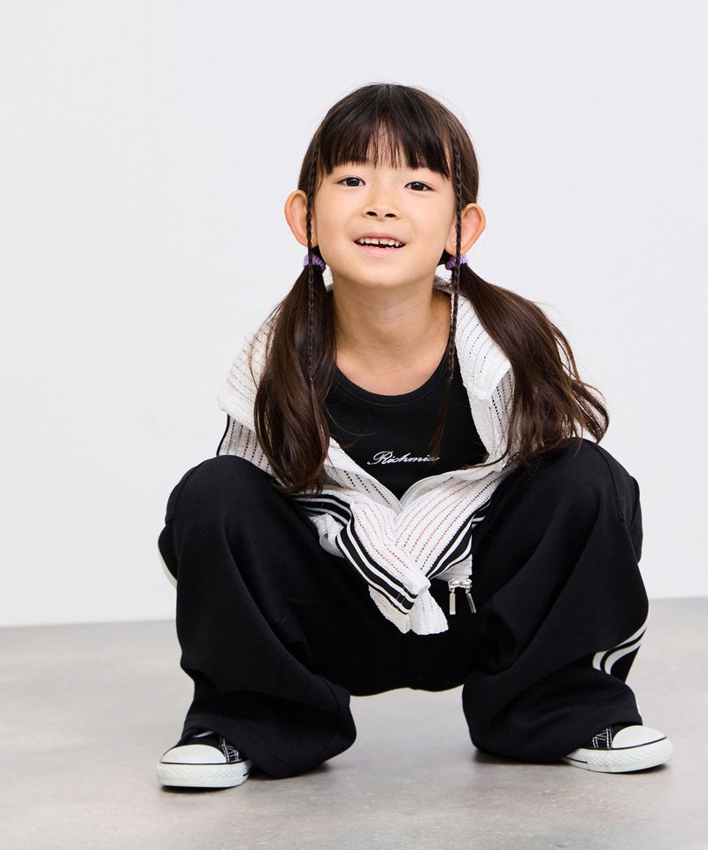 RICH MIX  サイドライン ロゴプレート カット カーゴパンツ キッズ商品画像-3