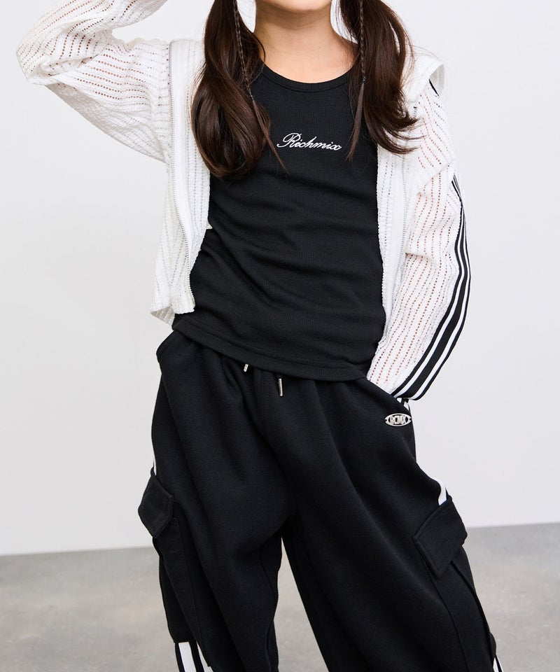RICH MIX サイドライン ロゴプレート カット カーゴパンツ キッズ商品画像-9