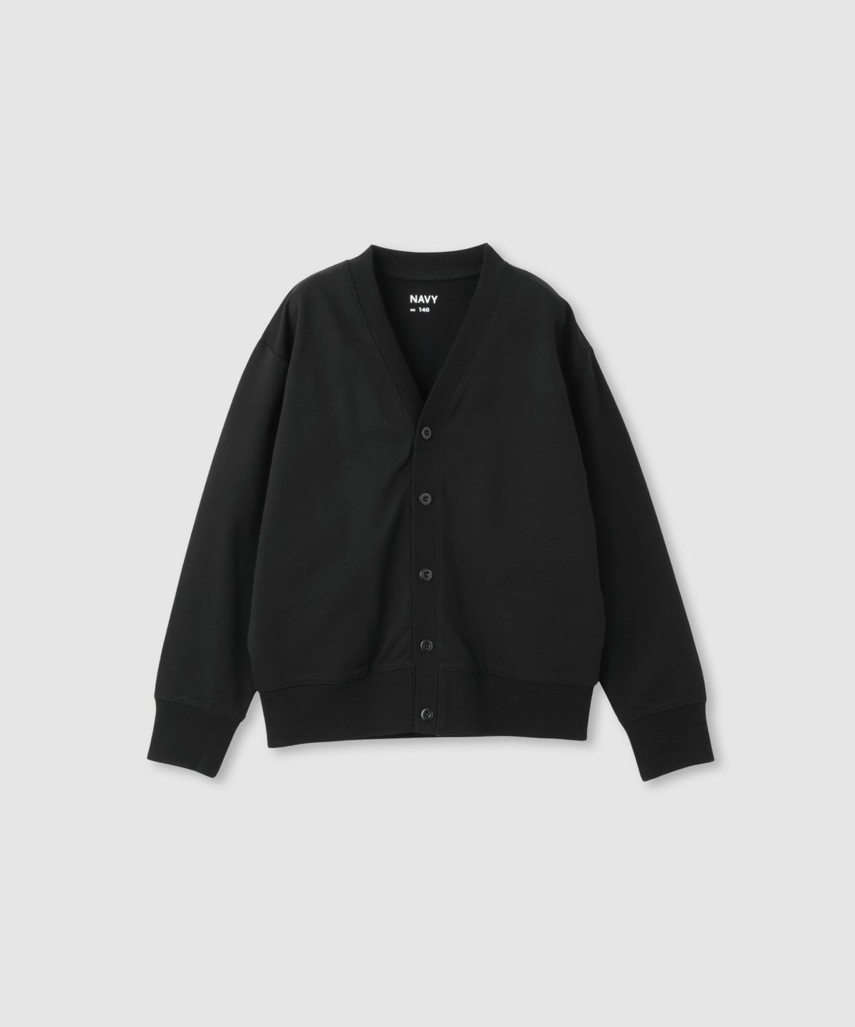 NAVY ミニ裏毛カーディガン キッズ