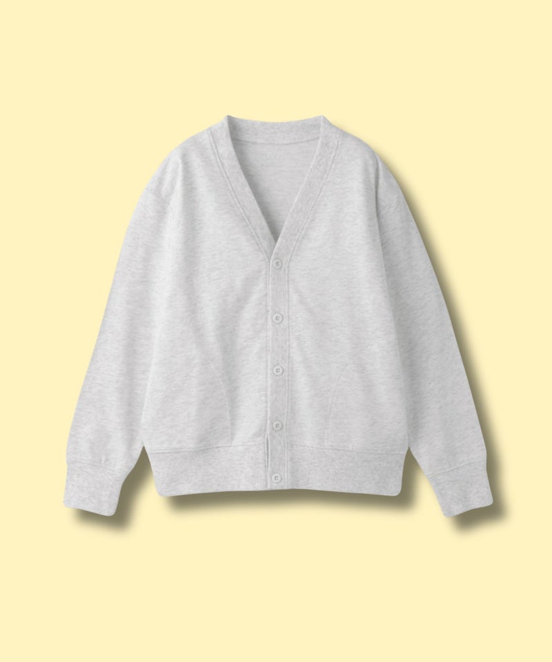 NAVY ミニ裏毛カーディガン キッズ商品画像-2