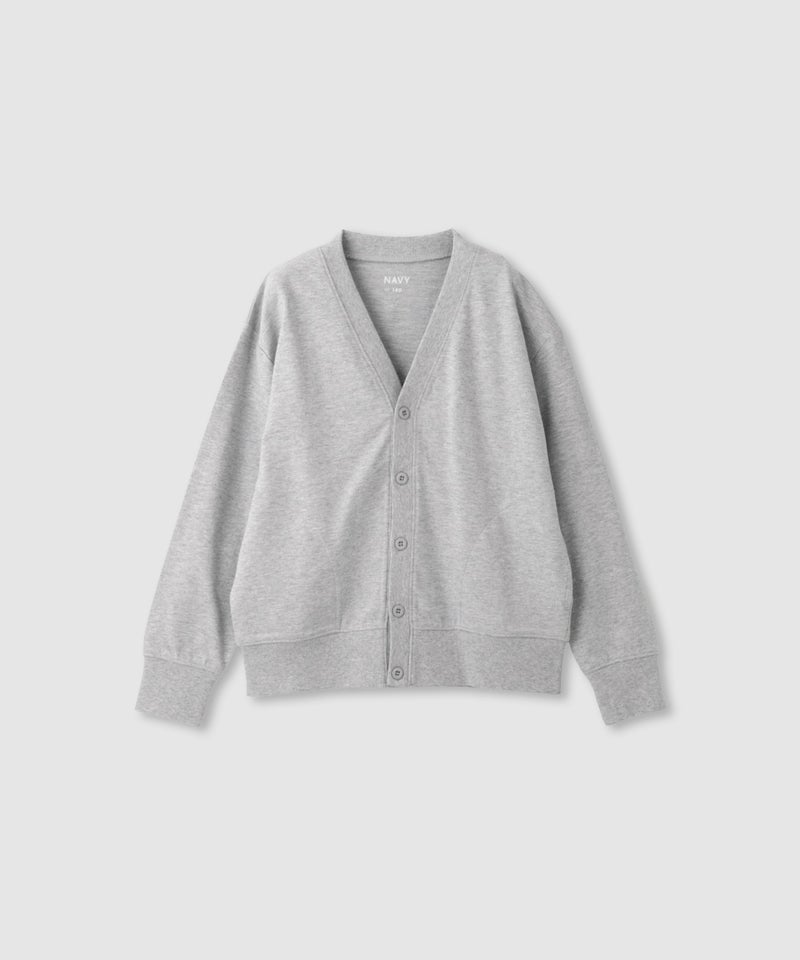 NAVY ミニ裏毛カーディガン キッズ商品画像-3