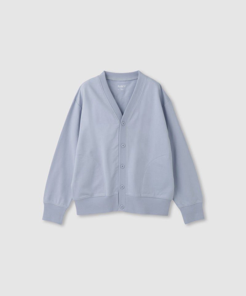 NAVY  ミニ裏毛カーディガン キッズ商品画像-4