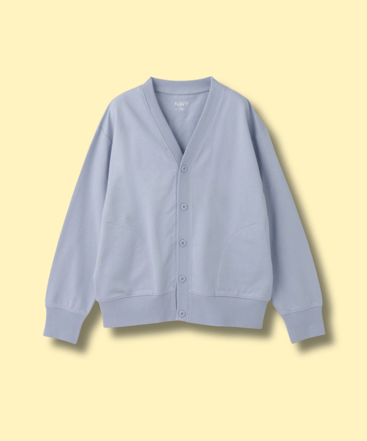 NAVY ミニ裏毛カーディガン キッズ