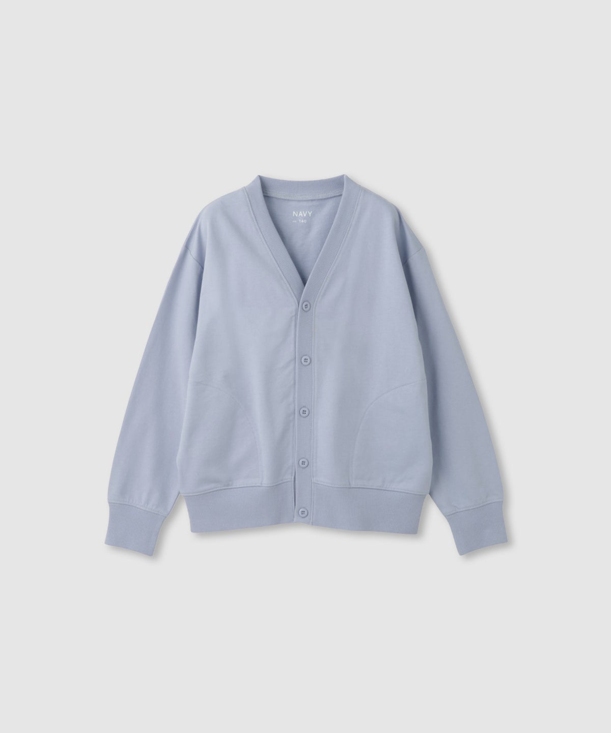 NAVY ミニ裏毛カーディガン キッズ