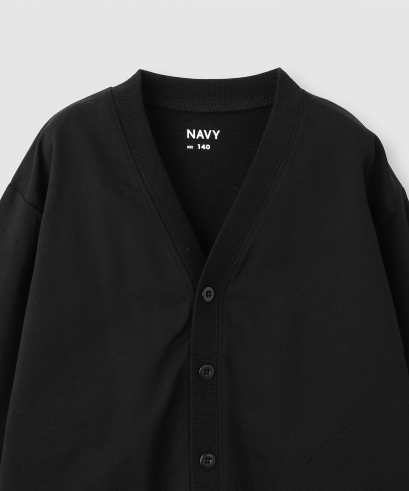 NAVY  ミニ裏毛カーディガン キッズ商品画像-6