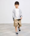NAVY  ミニ裏毛カーディガン キッズ商品サムネイル-6