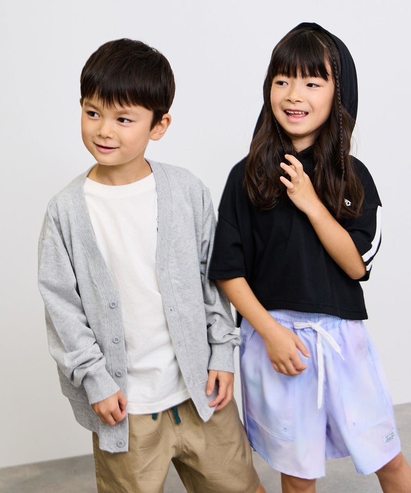 NAVY ミニ裏毛カーディガン キッズ商品画像-7