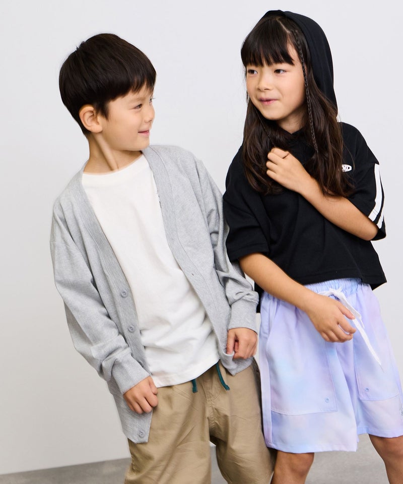 NAVY ミニ裏毛カーディガン キッズ商品画像-11