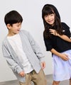 NAVY  ミニ裏毛カーディガン キッズ商品サムネイル-12