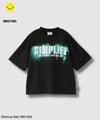 Simplify  スマイリーフェイス バックプリント ビッグTシャツ キッズ メール便 対応商品商品サムネイル-4