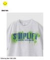 Simplify スマイリーフェイス バックプリント ビッグTシャツ キッズ メール便 対応商品商品サムネイル-5