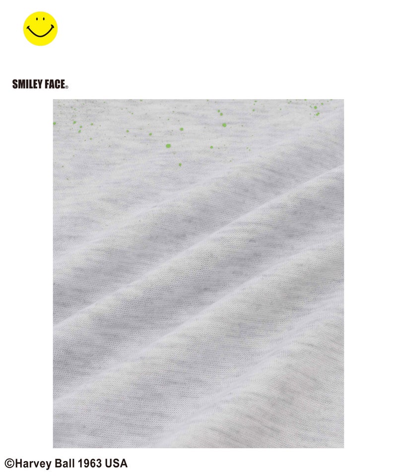 Simplify  スマイリーフェイス バックプリント ビッグTシャツ キッズ メール便 対応商品商品画像-8