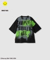 Simplify スマイリーフェイス バックプリント ビッグTシャツ キッズ メール便 対応商品商品サムネイル-2
