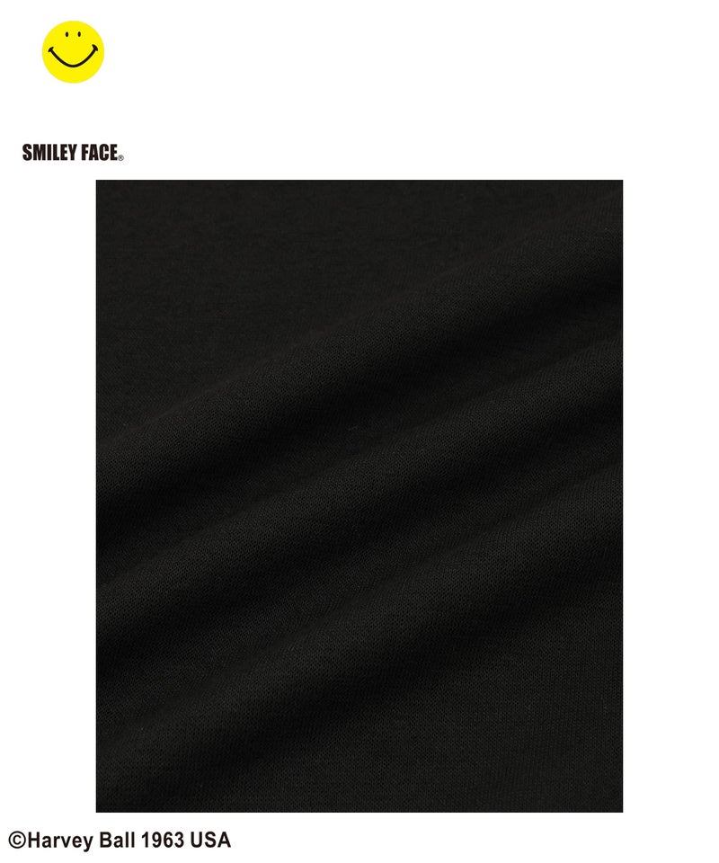 Simplify スマイリーフェイス ペイントグラフィック ダンボールニット 半袖パーカー キッズ商品画像-8