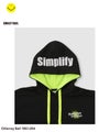 Simplify スマイリーフェイス ペイントグラフィック ダンボールニット 半袖パーカー キッズ商品サムネイル-8