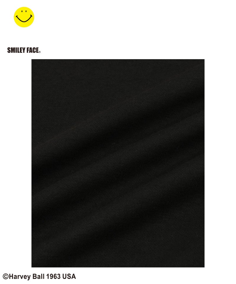 Simplify  スマイリーフェイス ペイントグラフィック ダンボールニット 半袖パーカー キッズ商品画像-10