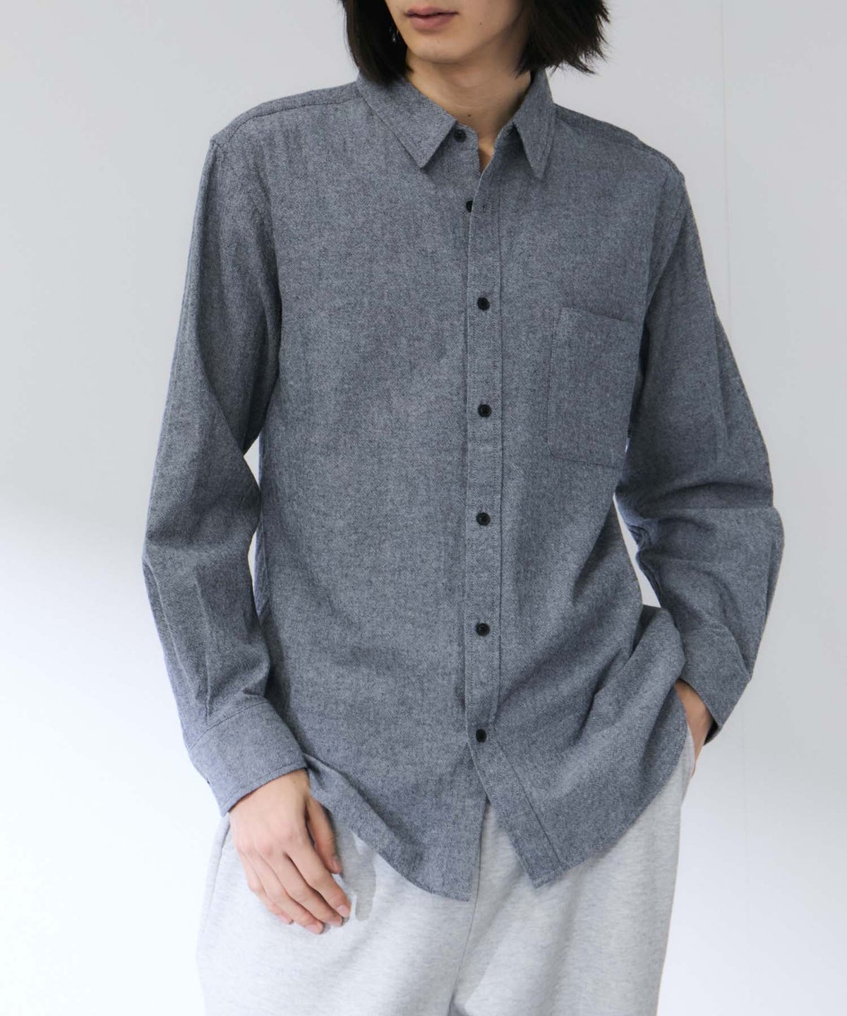 [期間限定価格]Real Standard 強撚レギュラーシャツ メンズ