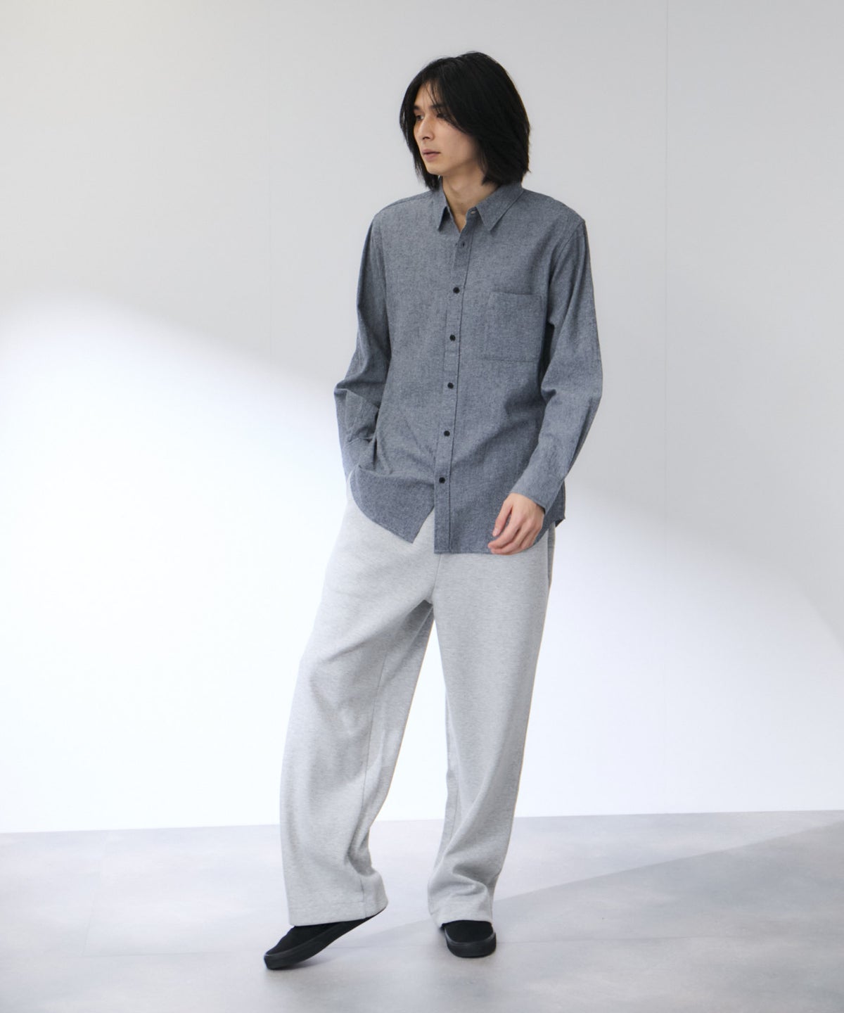 [期間限定価格]Real Standard 強撚レギュラーシャツ メンズ