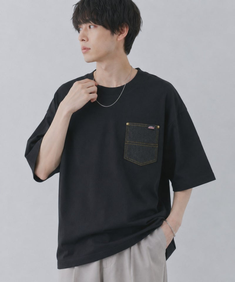 GENUINE Dickies デニムポケットTシャツ メンズ メール便 対応商品商品画像-1