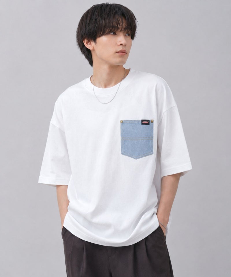 GENUINE Dickies デニムポケットTシャツ メンズ メール便 対応商品商品画像-2