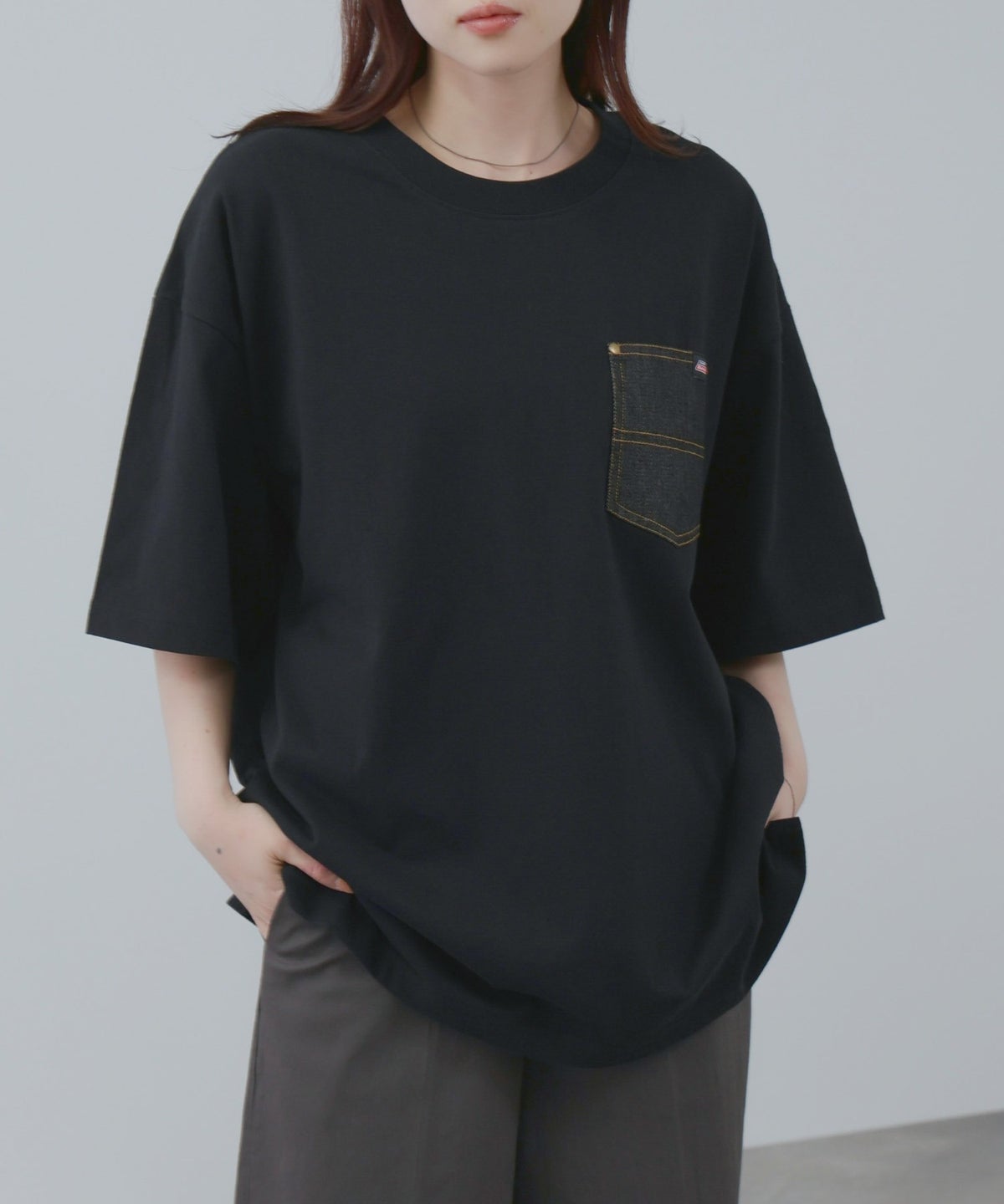 GENUINE Dickies デニムポケットTシャツ メンズ メール便 対応商品