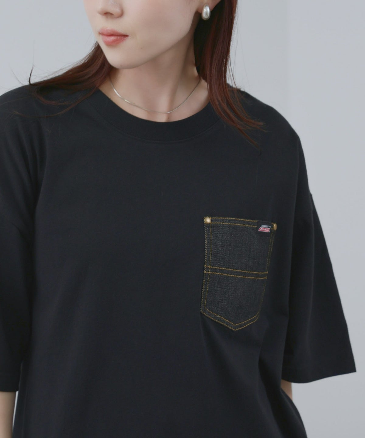GENUINE Dickies デニムポケットTシャツ メンズ メール便 対応商品