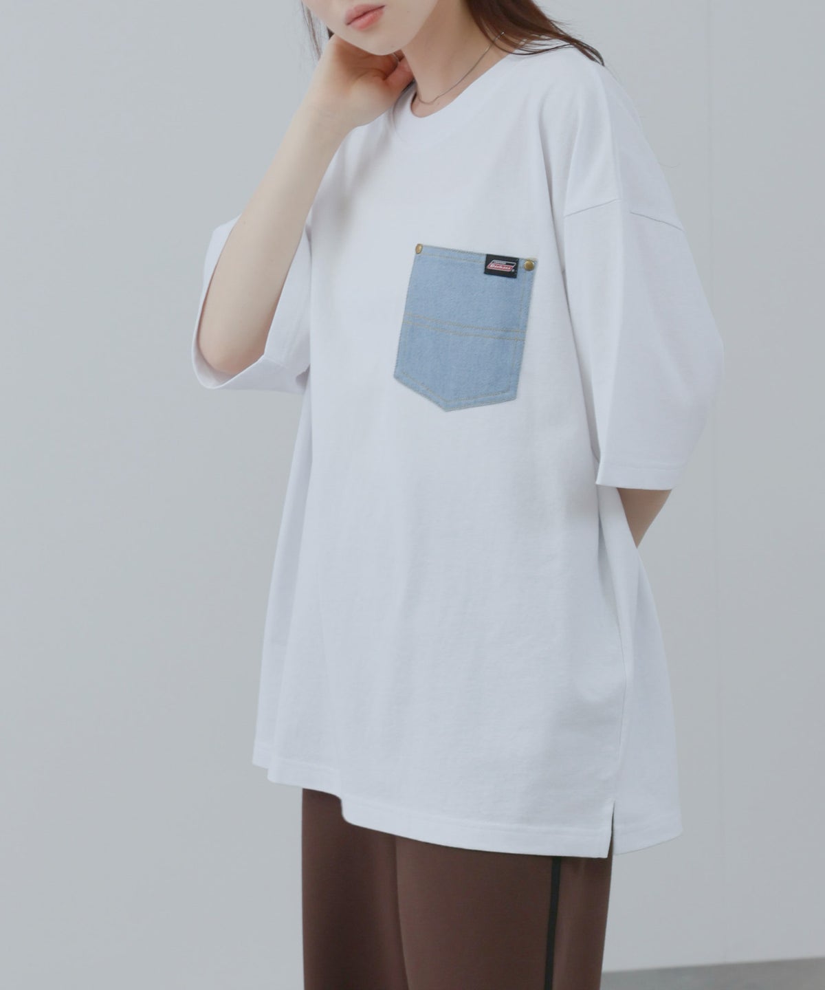 GENUINE Dickies デニムポケットTシャツ メンズ メール便 対応商品