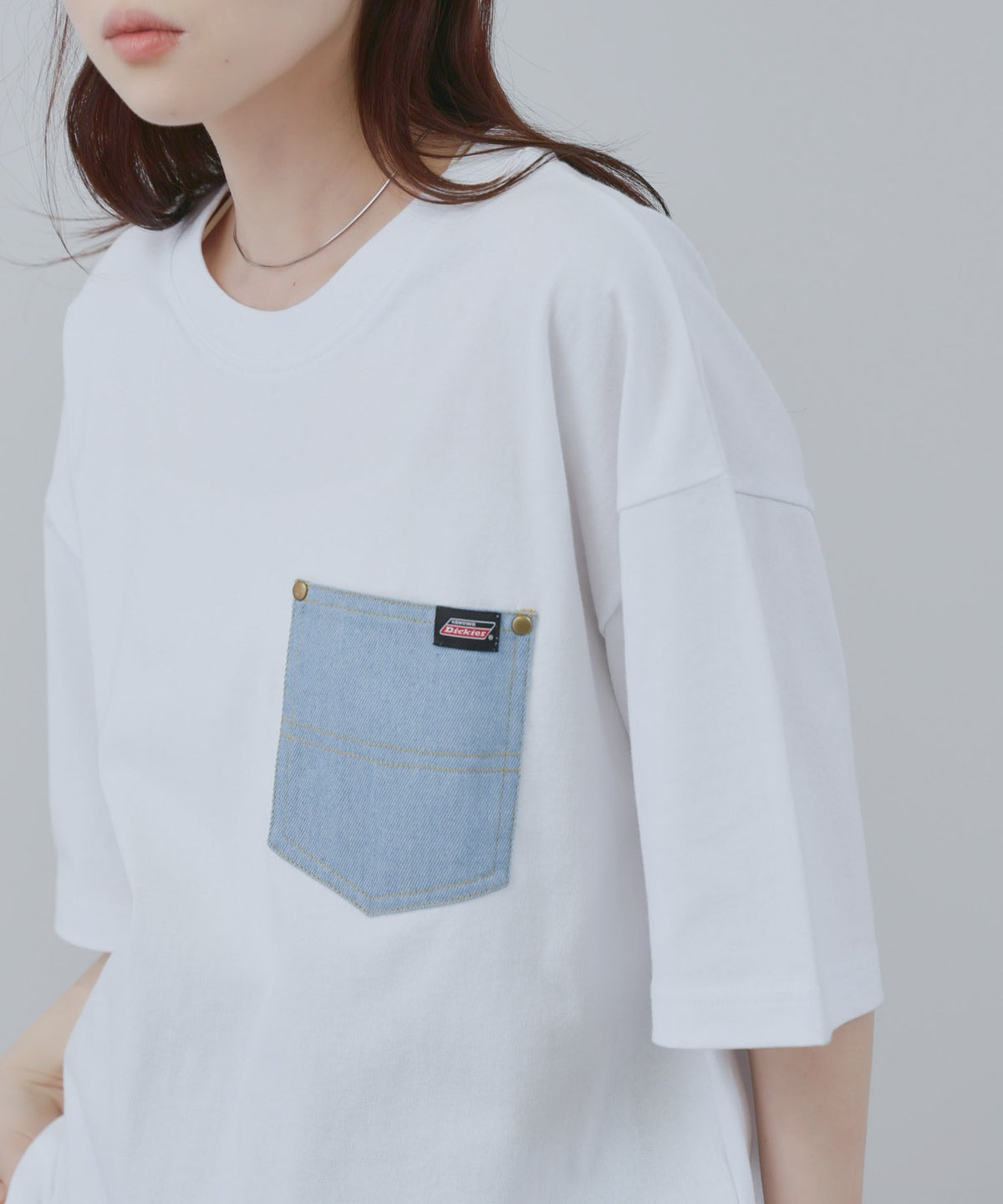 GENUINE Dickies デニムポケットTシャツ メンズ メール便 対応商品