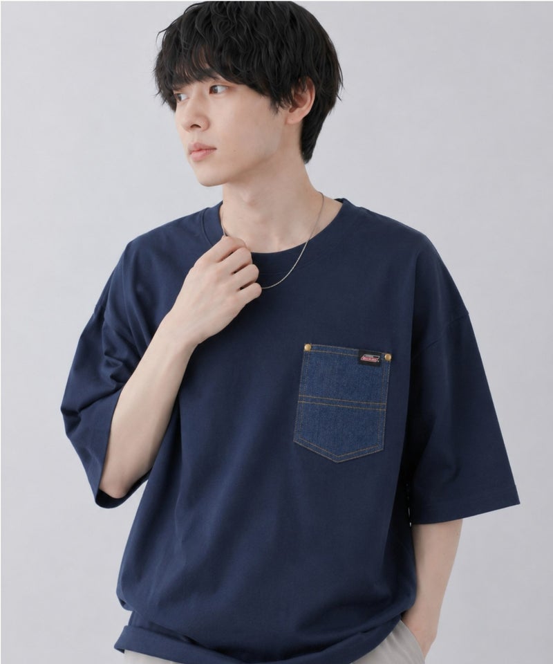 GENUINE Dickies デニムポケットTシャツ メンズ メール便 対応商品商品画像-18