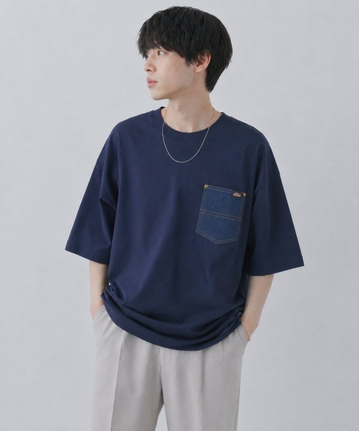 GENUINE Dickies デニムポケットTシャツ メンズ メール便 対応商品