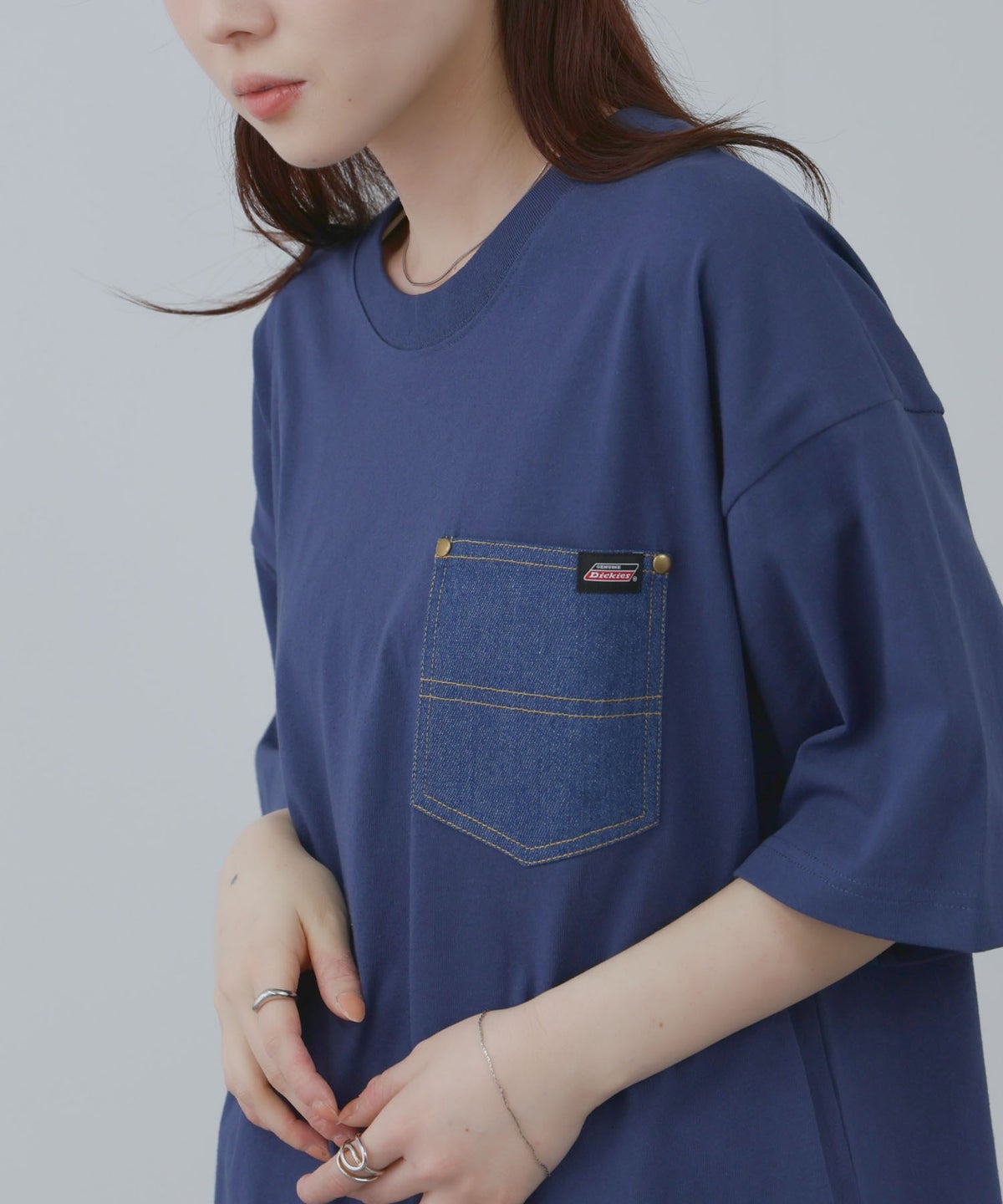 GENUINE Dickies デニムポケットTシャツ メンズ メール便 対応商品