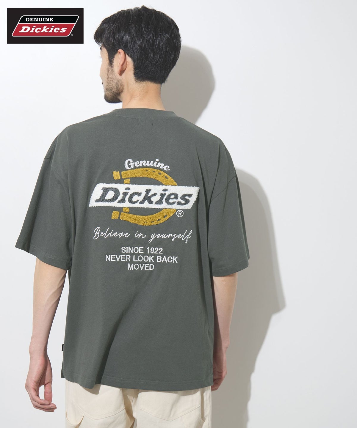 GENUINE Dickies バックロゴ刺繍Tシャツ メンズ メール便 対応商品