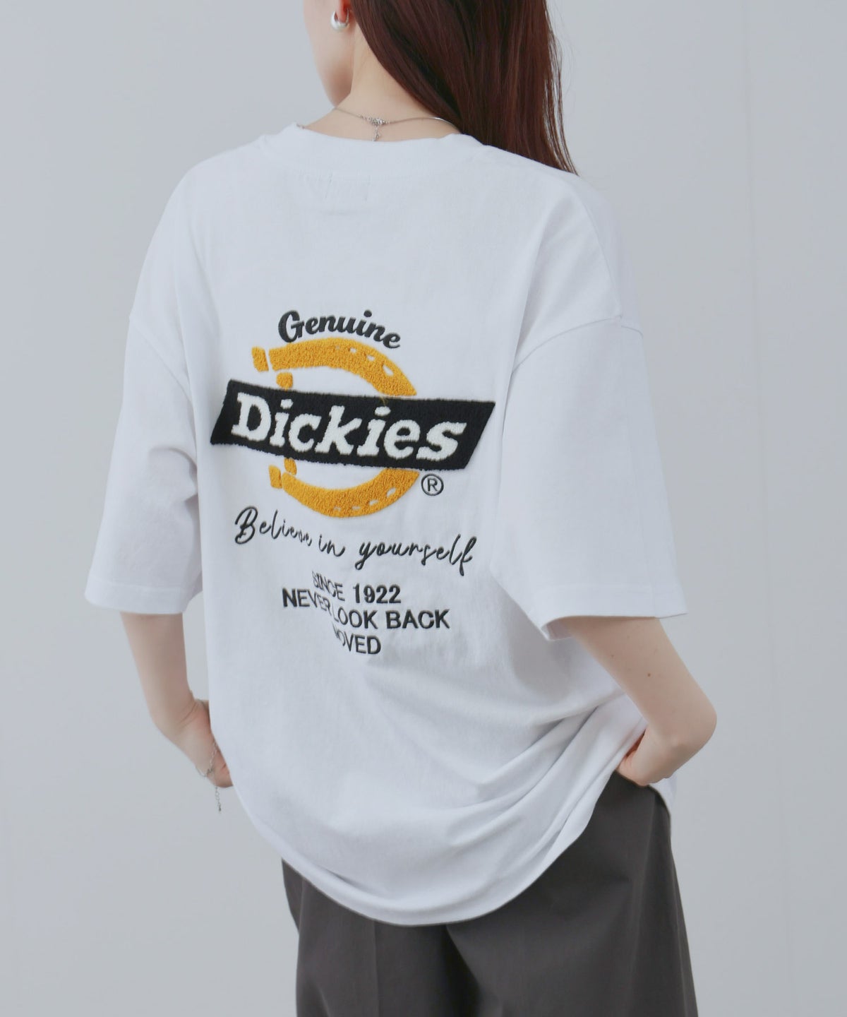 GENUINE Dickies バックロゴ刺繍Tシャツ メンズ メール便 対応商品