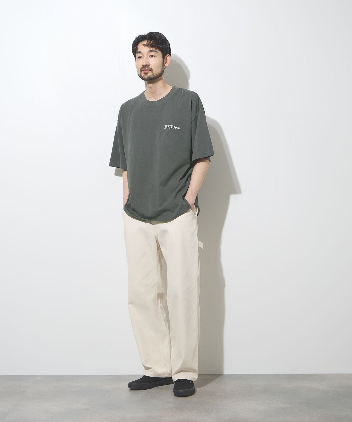 GENUINE Dickies バックロゴ刺繍Tシャツ メンズ メール便 対応商品