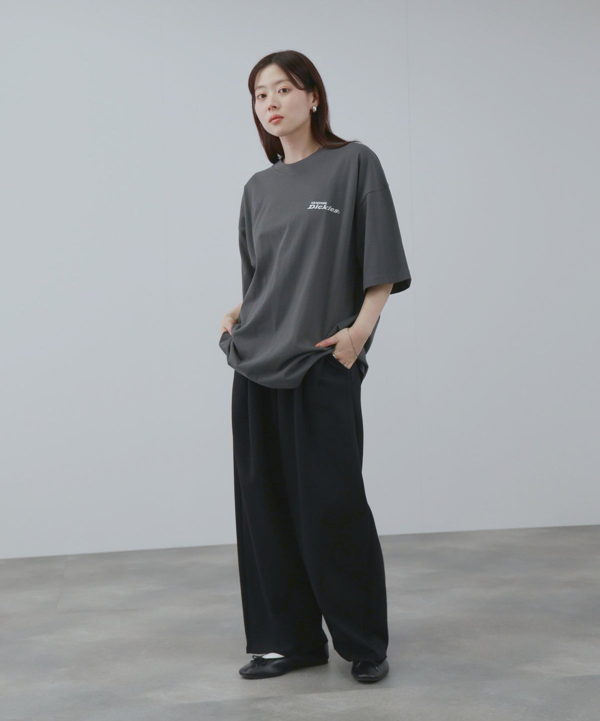 GENUINE Dickies バックロゴ刺繍Tシャツ メンズ メール便 対応商品