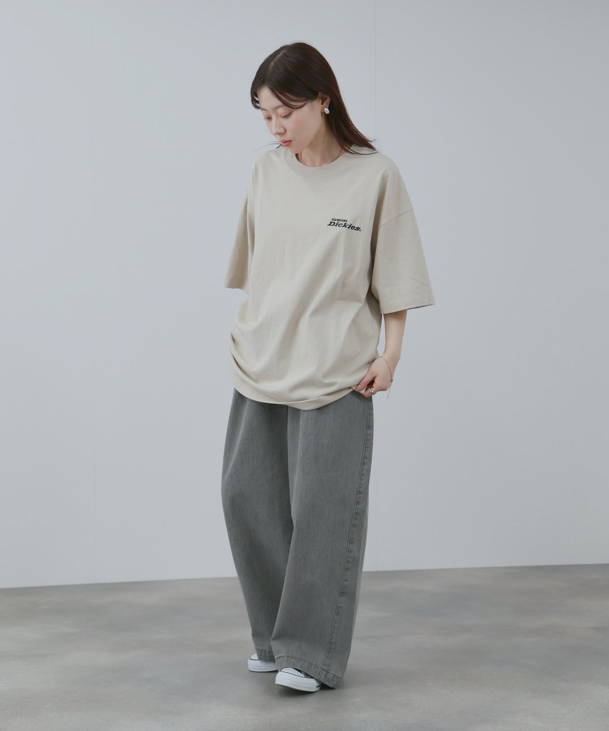 GENUINE Dickies バックロゴ刺繍Tシャツ メンズ メール便 対応商品